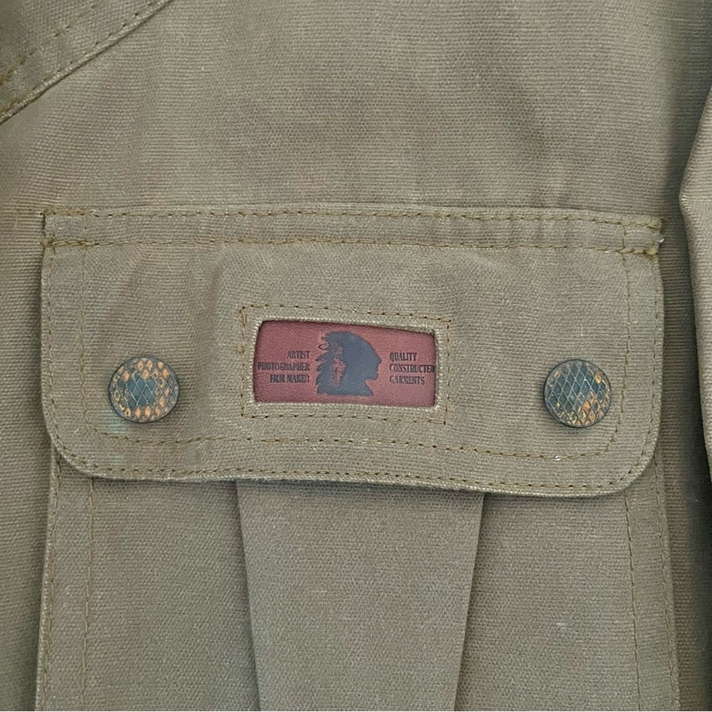 Vans X Dennis Hopper Collection Morocco Military Jacket dark khaki color - Picture 3 of 11